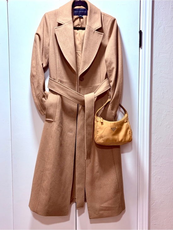 French Connection Jackets & Blazers - 🍂FALL’26🔥 French Connection Camel Wool Blend Belted Trench Coat Sz. 4/Small